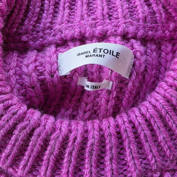 Isabel Marant Etoile Sz 36 I 4 Pink Pleane Sweater Puff Sleeves Jumper Wool - Picture 6 of 6